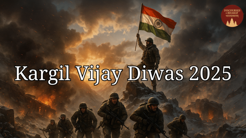 Indian soldier saluting at Kargil War Memorial on Vijay Diwas 2025