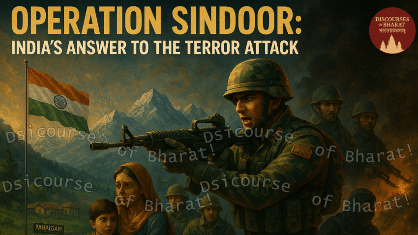 Map of Pahalgam showing strike locations and terrorist infrastructure targets
